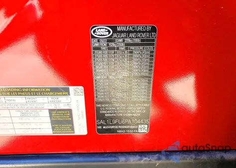 2023 Land Rover Range Rover Sport Dynamic Se z USA, uszkodzony, nr VIN SAL1L9FU6PA104435